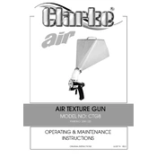 Clarke 5091120 CTG8 Air Texture Gun manual cover