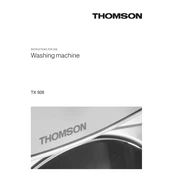 Thomson TX928 Washing Machine manual cover