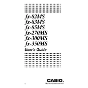 Casio fx-83MS Calculator manual cover