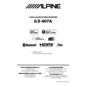 Alpine iLX-407A manual cover