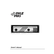 Pyle PZR3000 Amplifier manual cover