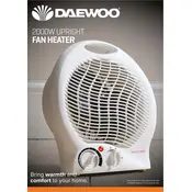 Daewoo 2000W Upright Fan Heater HEA1138 Heater manual cover