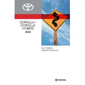 Toyota Corolla Hybrid Mutimedia 2023 Sedan manual cover