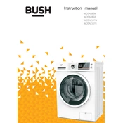 Bush WDSAE86B 9327801 Washing Machine manual cover