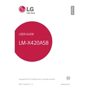 LG Xpression Plus 2 LM-X420AS8 LMX420AS8AAG4BKY Phone manual cover