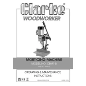 Clarke 6500015 CBM1-B Morticing Machine manual cover