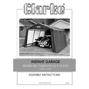 Clarke 3503584 CIG81212 Instant Garage manual cover