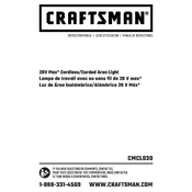 Craftsman CMCL030 Light manual cover