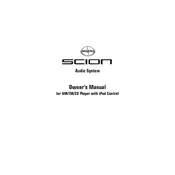 Scion tC Audio System 2008 Coupe manual cover