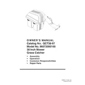 Poulan Pro QCT38-97 96072000100 Mower manual cover