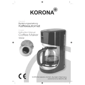 Korona 10502 Coffee Maker manual cover