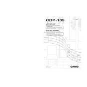 Casio CDP135 Keyboard manual cover