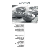 Brandt FB310 Hob manual cover