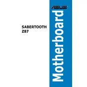 ASUS SABERTOOTH Z87 Motherboard manual cover