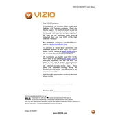 Vizio GV46L HDTV TV manual cover