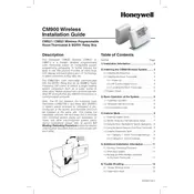 Honeywell CM900 Thermostat manual cover