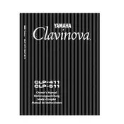 Yamaha Clavinova CLP-411 Piano manual cover