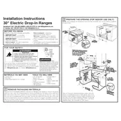 GE JD630 JD630DTBB Range manual cover