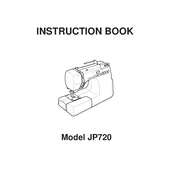 Janome JNH720 manual cover