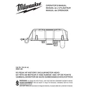 Milwaukee 0931-20 Vacuum manual cover