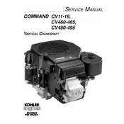 Kohler CV13 Crankshaft manual cover