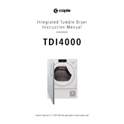 Caple TDI4000 Dryer manual cover