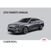 Kia Cadenza 2019 Sedan manual cover