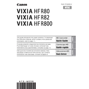 Canon VIXIA HF R80 manual cover