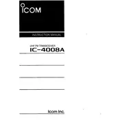 Icom IC-4008A Transceiver manual cover