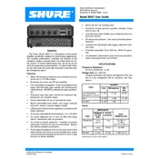 Shure M267 Microphone manual cover