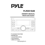 Pyle PLRDD19UB Radio manual cover