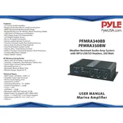 Pyle PFMRA340BB Amplifier manual cover