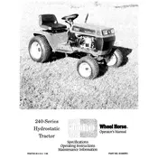 Toro Wheel Horse 22-14OE01 Tractor manual cover