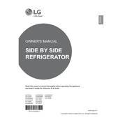 LG LSXC22396D Refrigerator manual cover