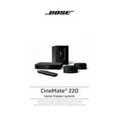 Bose CineMate 220 manual cover