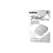 Brother P-touch PT-1960 manual cover