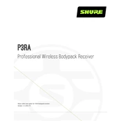 Shure P3RA Receiver manual cover