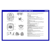 Casio TMR72 Clock manual cover