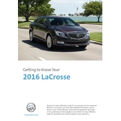 Buick LaCrosse 2016 manual cover