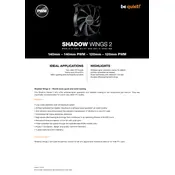 be quiet! Shadow Wings 2 140mm Fan manual cover