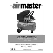 Clarke 1499500 Airmaster Tiger 11 260 Air Compressor manual cover