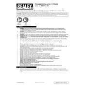 Sealey 500TTJ.V2 Transmission Jack manual cover