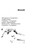 Brandt SA1552E Refrigerator manual cover