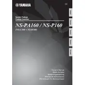 Yamaha NS-B160 Speaker manual cover