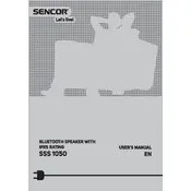 Sencor SSS 1050 Speaker manual cover