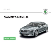 Škoda Superb 2015 Car manual cover