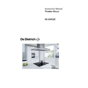 De Dietrich DLZ692JU Washing Machine manual cover