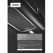 Siemens iQ700 LF91BUV50 Hood manual cover