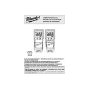 Milwaukee 2212-20 Tester manual cover