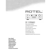 Rotel RC1590 MKII Amplifier manual cover